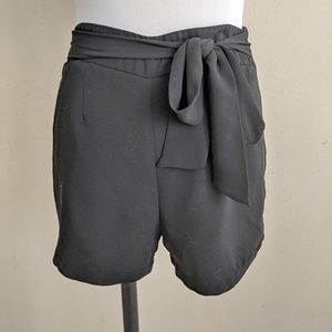 Forever 21 Tie Front Black Shorts (S)